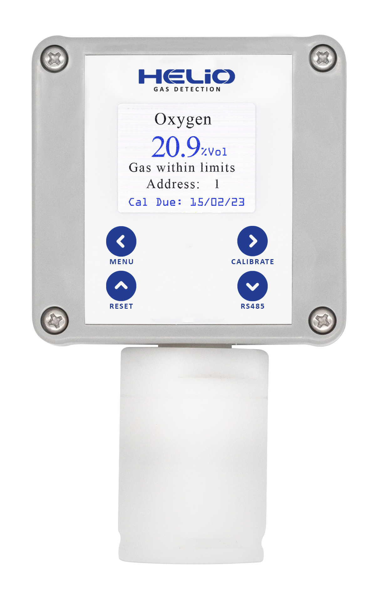 Helio Gas Detection provides an industrial standalone gas detector, with a multi-gas display panel.